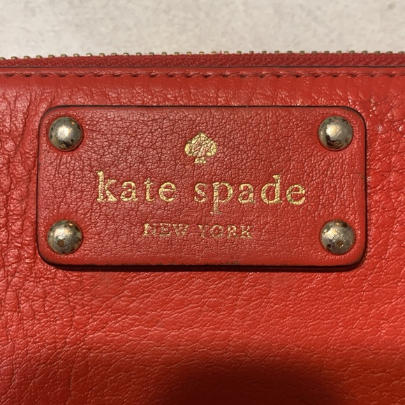 Red Kate Spade Leather Wallet - Picture 3 of 12